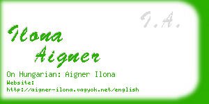 ilona aigner business card